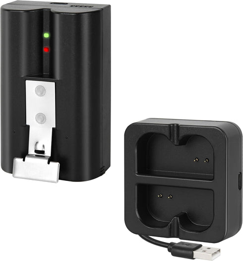 Replacement Battery with Charger Station for Ring-Doorbell Camera 1 and 2, Spotlight Camera, Rechargeable Lithium