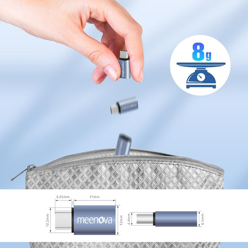 2Pack 60W Lightning to USB C Adapter with Keychain for iPhone 15/15 Pro/15 Pro Max/15 Plus, Samsung, Charging Data