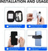 Generic Mirror Reflection Clip, Mirror Effect Lens - Capture Stunning Reflections Instantly, Adjustable HD Glass
