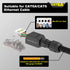 VCELINK RJ45 Connector Tool-Free, CAT6A Field Termination Plug, Gold Plated Modular Plug for 23 to 26 AWG Network Cable