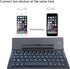Geyes Bluetooth Keyboard, Portable Folding Wireless Keyboard for iPhone, iPad, Tablets, Laptops, and Smartphones (Black)