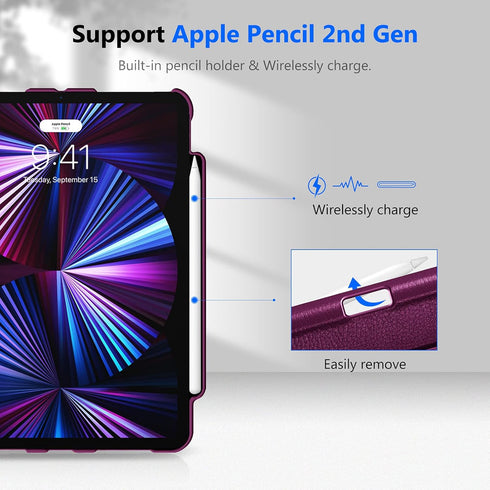 Fintie Rotating Case for iPad Pro 11-inch (4th / 3rd Generation), 360 Degree Swiveling Stand Cover with Pencil Holder