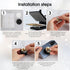 40 Pieces Blank Sublimation Phone Grip Holders, 40 Collapsible Brackets, Aluminum Sheets, Stickers for Smartphones and