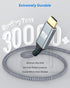 4K 1FT 2-Pack, 4K@60Hz/2K@120Hz/1080P, 18Gbps, Short Mini HDMI to HDMI Cable HDMI to Mini HDMI Cable Braided Cord