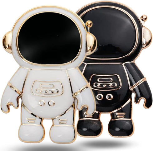 2 Pack Astronaut Phone Ring Holder Finger Kickstand - Cute Foldable ABS Space Phone Back Grip for All Phones and