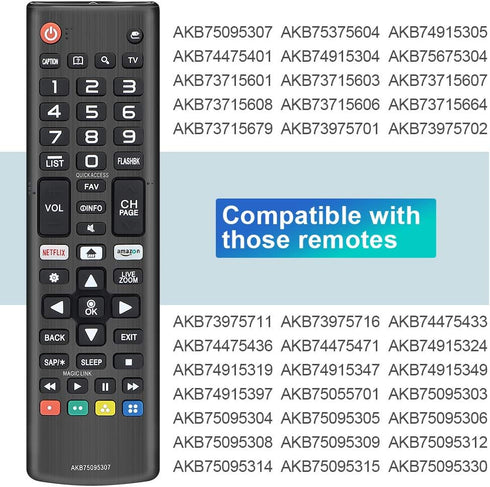 Gvirtue Universal Replacement Remote Control for All LG TV Models, Compatible with LED OLED LCD UHD