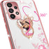 for A52 Samsung Phone Case, Samsung A52 Case for Women, Glitter Crystal Soft TPU Cover - Rose Gold