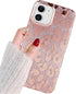 J.west Case for iPhone 12/12 Pro 6.1-inch, Luxury Bling Glitter Leopard Print Design, Soft Metallic TPU Cover for Women
