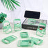 CRASPIRE 8Pcs Mini Folding Chair Phone Stand Holder Desktop Foldable Green Candy Color Lazy Funny Cute Cell Mobile