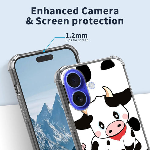 Mxfdegf 16 16 6.1 inch,Black for iPhone case,Slim Transparent Flexible TPU Durable Shockproof Anti-Scratch Anti-Fall