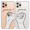 Couples Phone Case for iPhone Xr - 6.1" Slim Cover, Pinky Promise Design for Him & Her, Perfect for Anniversaries &