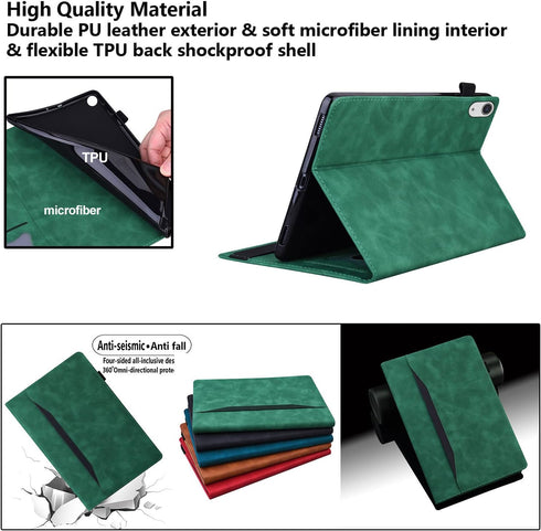 UUcovers (A16) 11th 11 Inch (2025) 10th 10.9 Inch (2022), Case for iPad Generation & iPad Generation Case Business PU
