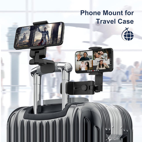 (2 Pack) Universal Airplane Travel Phone Holder, Multi-Directional 360 Degree Rotation Mount for Desk, Travel