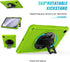 ZtotopCases for Samsung Galaxy Tab A9+ 11'' 2023, Shockproof Hard Case with Screen Protector, Green