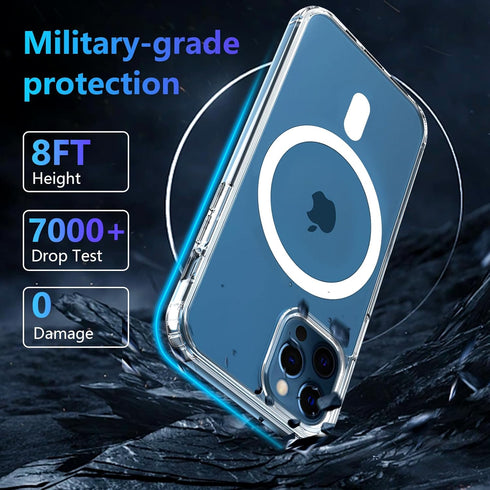 Ultra Thin Clear Case for iPhone Xs Max - Military Grade Protection, MagSafe Compatible, Not Yellowing, Shockproof.