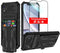 iPhone XR Case with Card Holder Detachable Wallet Cover, Built-in Kickstand & Screen Protectors, Shockproof Phone Case