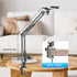 Overhead Phone Mount with Rechargeable Light for iPhone, Desk Tripod with Clamp for Content Creator Camera Recording