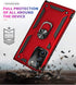 ADDIT Samsung Note 20 Ultra Case, Military Grade with Ring Car Mount Kickstand for Galaxy Note 20 Ultra 5G - Red