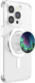 Northern Lights Aurora Borealis Green Purple PopSockets PopGrip for MagSafe