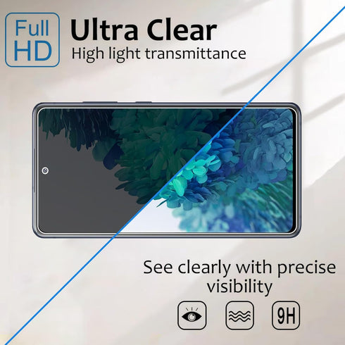 Lyphpe?3 Pack?Privacy Screen Protector for Samsung Galaxy S20FE, 9H Tempered Glass, Anti-Spy Private Film, Case Friendly