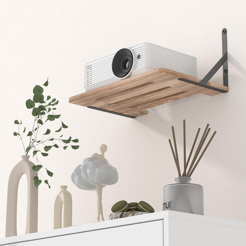 Ztounk 11.81" 7.87" PS5 Projector Wall Mount Shelf, x Floating Shelf for Projector, Router, Modem, Cable Box, Xbox