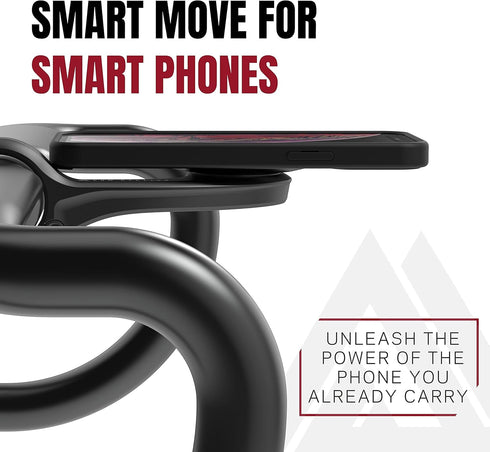 KOM Cycling Edge Universal Phone Adapter - Attach Smartphone to Any Bike Mount, Quarter Turn Adhesive Adapter