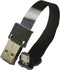 Short Micro USB Flat Slim Thin Ribbon FPC Cable Micro USB 90 Degree Angle to Standard USB A for Charging and Sync