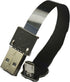 Short Micro USB Flat Slim Thin Ribbon FPC Cable Micro USB 90 Degree Angle to Standard USB A for Charging and Sync