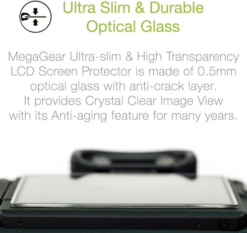 Mega Gear MG1241 Camera LCD Optical Screen Protector for Panasonic Lumix DC-ZS80, DC-ZS70 Models