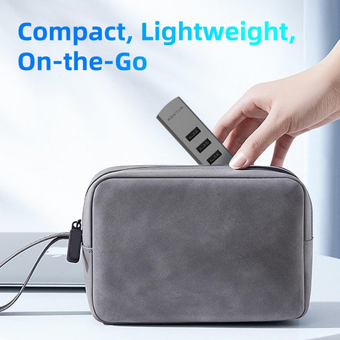 WALNEW USB-C to Ethernet Adapter, 4 in 1 USB C Hub with LAN RJ45, Aluminum Gigabit Network Cable Converter for PC