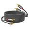 RCA Cable 6ft, 2RCA to 2RCA Audio Stereo Cable, Male to Male Gold Plated for Home Theater System