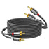 RCA Cable 6ft, 2RCA to 2RCA Audio Stereo Cable, Male to Male Gold Plated for Home Theater System
