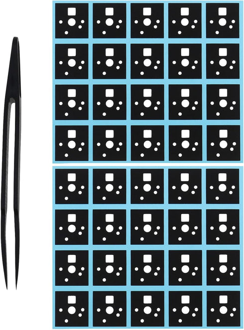 120pcs Mechanical Keyboard Shaft Pads, 1.65 x 1.55cm Poron Switch Pad, Compatible with Cherry MX & Gateron, Black