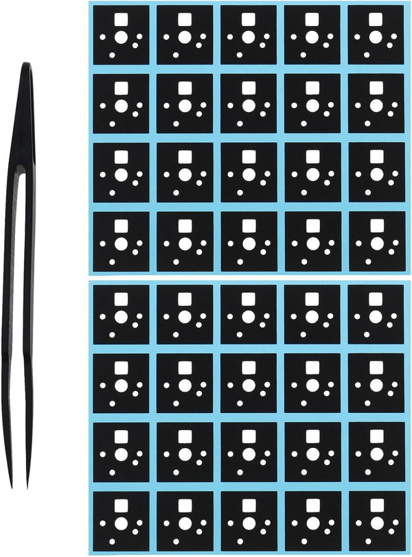 120pcs Mechanical Keyboard Shaft Pads, 1.65 x 1.55cm Poron Switch Pad, Compatible with Cherry MX & Gateron, Black