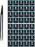 120pcs Mechanical Keyboard Shaft Pads, 1.65 x 1.55cm Poron Switch Pad, Compatible with Cherry MX & Gateron, Black