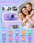 Instant Print Camera for Kids, Christmas Birthday Gifts, Dual Camera 1080P Digital Toys for Ages 4-10 with 32GB Card