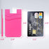 Senose Card Holder for Phone Case, Silicone Stick-on Wallet Sleeve for ID Credit Card, Compatible with All Smartphones