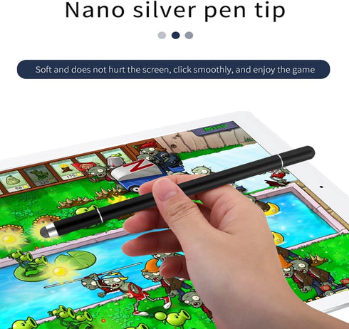 Luntak Stylus Pens for iPad, 3 in 1 Ballpoint Pen, Fiber Tip & Clear Disc Capacitive Stylus for iPhone/iPad/Android