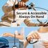 0.4mm 360 saxsion Lanyard for Phone, Self-Locking Phone Wrist Strap with Ultra-Thin Clip & Hook, Anti-Drop Strap