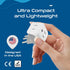 Ceptics Brazil Travel Adapter Plug, Dual USA Input - Type N (3 Pack), Ultra Compact and Safe Grounded