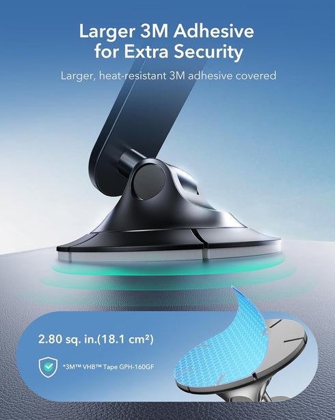 ESR 360 17/16/16e/15/14/13/12, S25, 10, 2 for MagSafe Car Mount, Upgraded Dashboard Magnetic Phone Holder for Car