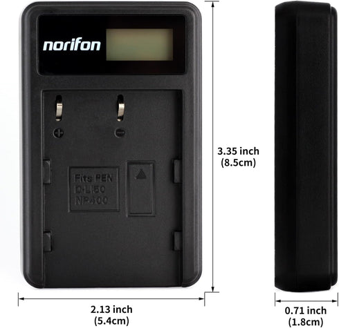 NP-400 LCD USB Charger for Konica Minolta Digital Cameras, a Sweet Digital, a-5, a-7, DiMAGE A2, and More