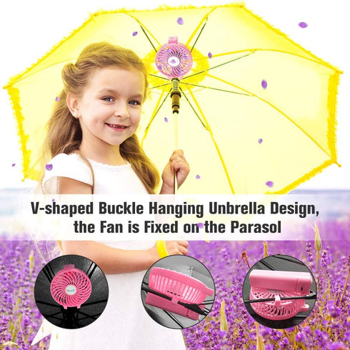 VersionTECH. Mini Handheld Fan, USB Desk Fan, Portable Table Fan with Rechargeable Battery for Travel, Pink
