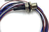 M12 4Pin Male Connector Cable, A Coded Straight Back Mount 1M Waterproof Male Aviation Socket IP67