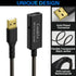 50 2.0 2ft 150ft Chipset 22AWG Active USB Extension Cable Feet, USB A Male to Female Cord (from to for Selection)