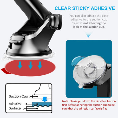 Dashboard Pad Mounting Disk Sticky Adhesive Replacement Kit, 6pcs 2.1"(53mm) Circle Double-Sided Stickers