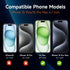 Privacy Screen Protector iPhone 15 pro max//15 Plus 6.7 inch, Sensor Protection,9H Full Coverage Screen Tempered Glass Anti-Spy Bubble Free Case Friendly, 3 Packs