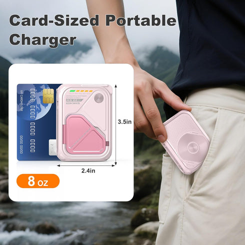 SEANCHEER P05 Pack 10000mAh Portable Charger, Magnetic Power Bank, Small Wireless PowerBank,Emergency Battery Travel