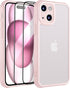 [3 in 1 for iPhone 15 Plus Case, Upgrade Camera Protection with 2 pcs Screen Protector, Protective Cover for Women Girl