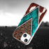 iPhone 15 Case - Western Cowhide Turquoise & Brown Animal Print, Shockproof TPU Cover for Women & Girls, Unique Design.